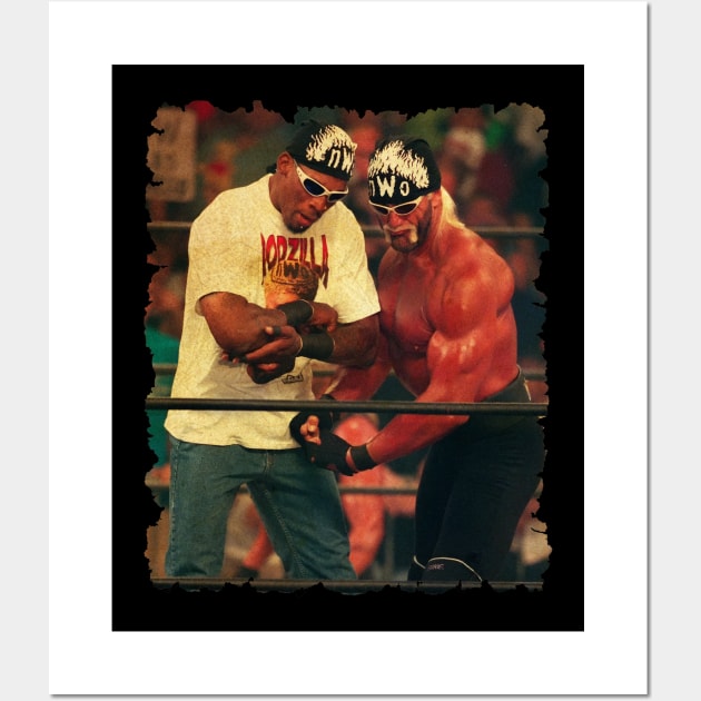 vintage dennis rodman in the ring Wall Art by Toko Baju